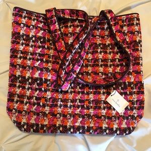 NWT Vera Bradley Tote in Houndstooth Tweed